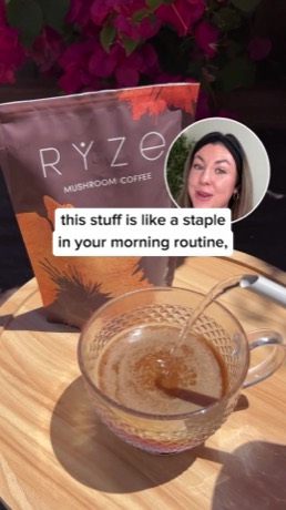 Jordan Staten with RYZE Superfoods ad